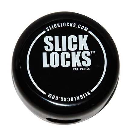 Slick Locks Padlock Guard, Vinyl, Blk, 4"L WC-101
