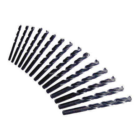 EAZYPOWER Drill Bit Set, HSS, 6 in. L, 15 pcs. 83005