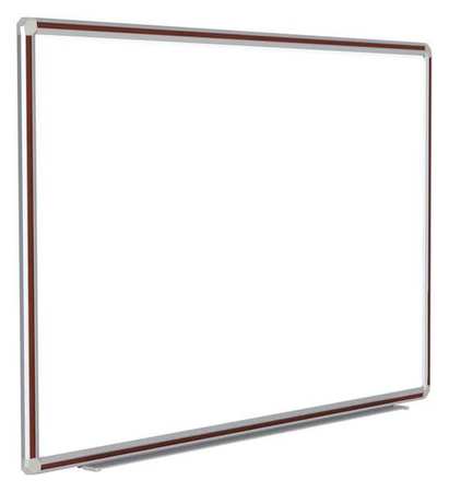 GHENT 48"x72" Porcelain Whiteboard, Mahogany Frame DFMMH46