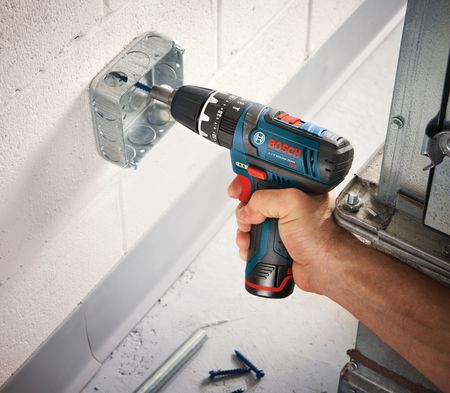 Bosch 12.0 V Hammer Drill, Battery Included, 3/8 in Chuck PS130-2A