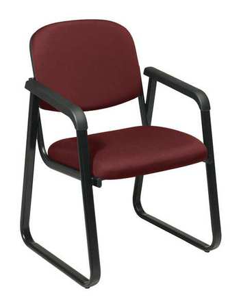 OFFICE STAR, Adj Arm, Burgundy, Desk Chair - 15Z324