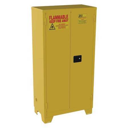 JAMCO Flammable Safety Cabinet, 44 gal., Yellow FM44YP