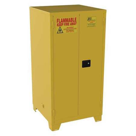 JAMCO Flammable Safety Cabinet, 60 gal., Yellow FM60YP