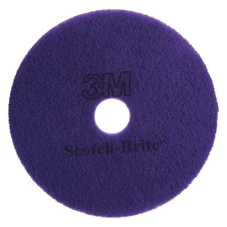 SCOTCH-BRITE Diamond Floor Pad Plus, 27 In, Purple, PK5 08421