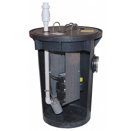 Zoeller Grinder Pump System, 1/2 HP, 115V 915-0005