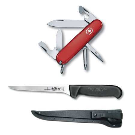 Victorinox Swiss Army Multi-Tool Knife, 6 Tools, 12 Func, SS, Red 57606