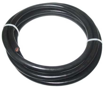 Westward Welding Cable, 1/0, 10 ft., Black, Rubber 19YE06