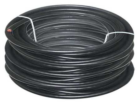 Westward Welding Cable, 6 AWG, 100 ft., Black, Rubber 19YD95