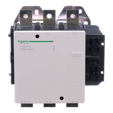 SCHNEIDER ELECTRIC 120VAC Non-Reversing Magnetic Contactor 3P 540A NEMA 6 T02HN13F7