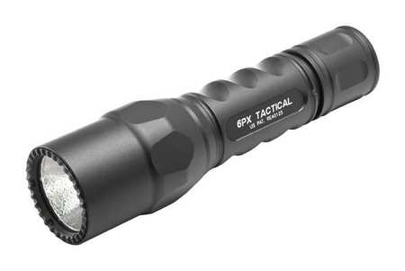 Surefire Black No Led Tactical Handheld Flashlight, CR123A, 600 lm 6PX-C-BK