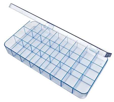 Flambeau Compartment Box with 24 compartments, Plastic, 1 11/16 in H x 9 in  W 5129CL