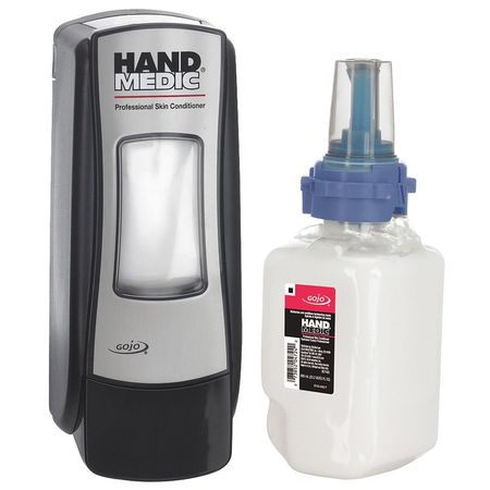 Gojo HAND MEDIC Skin Conditioner Kit, 1 Dispenser/ 1 Refill 8745-D1