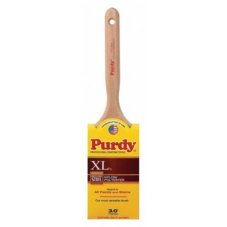 Purdy 3" Flat Sash Paint Brush, Nylon/Polyester Bristle, Wood Handle 144064330