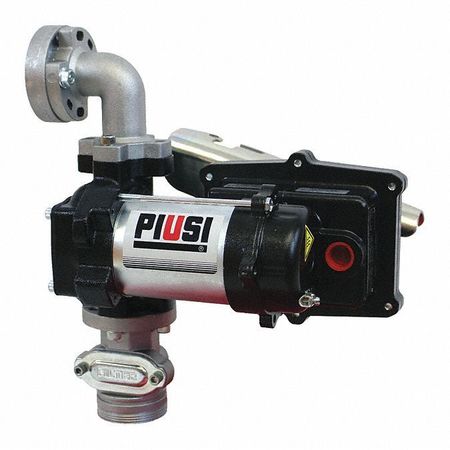 PIUSI USA Fuel Pump Only, Ex75, 12V, 20 gpm, 12VDC, 20 Max. Flow Rate , 1/4 HP, Cast iron, 1" NPT Inlet F00378500