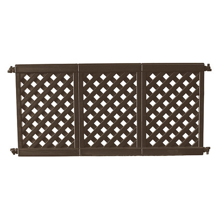 Grosfillex Fence Panel, Black, 38-1/2" x 66-1/4" US963117