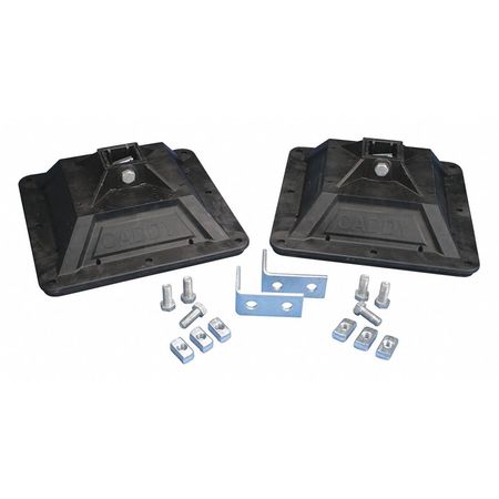 NVENT CADDY CADDY Pyramid H-Frame Kit, Rubber Bottom, 1500lb Static Load PHKR