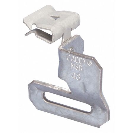 NVENT CADDY Strap Hanger with Flange Clip, 90°, 1-1/4in Max Strap Width MSR58