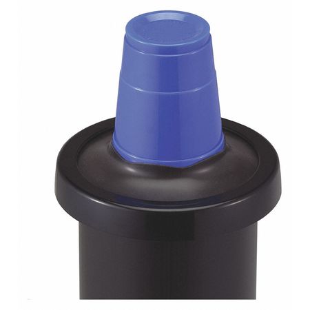EZ-FIT Cup Dispenser, In-Counter, 8-46 oz., Blk C2410CBK