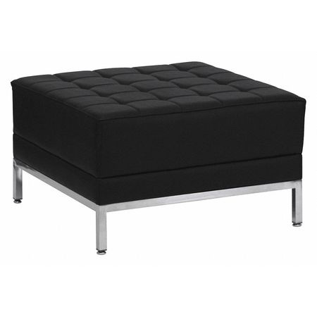 Flash Furniture Ottoman, 28" x 17", Upholstery Color: Black ZB-IMAG-OTTOMAN-GG