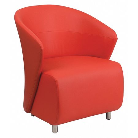 FLASH FURNITURE Accent Chair, 26-1/2" x 32-1/2", Upholstery Color: Red ZB-6-GG