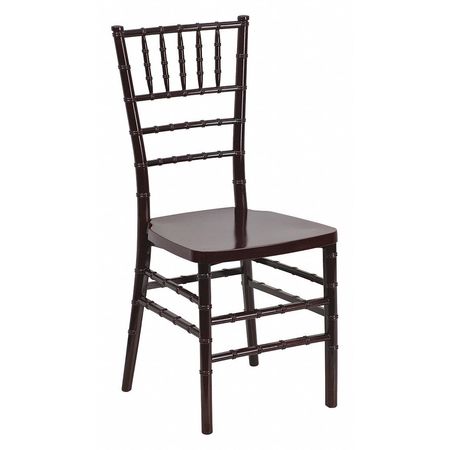 Flash Furniture Chiavari Chair, 18-1/2"L36-1/2"H, Hercules PremiumSeries LE-MAHOGANY-GG