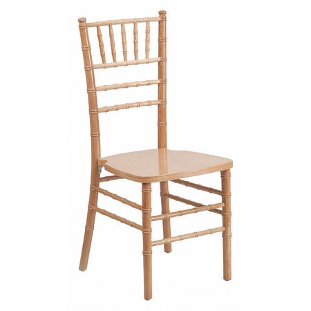 Flash Furniture Chiavari Chair, 18"L36-1/4"H, HerculesSeries XS-NATURAL-GG
