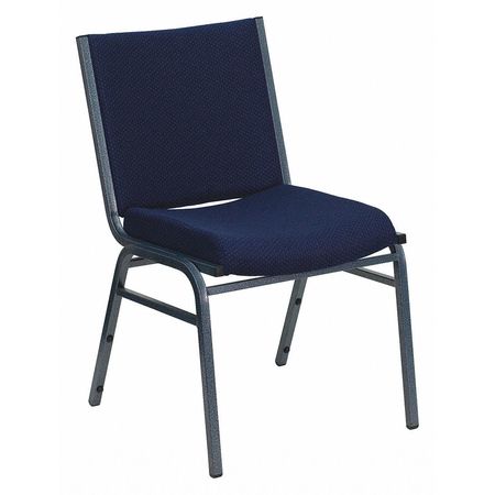 FLASH FURNITURE Fabric Stack Chair, Navy XU-60153-NVY-GG