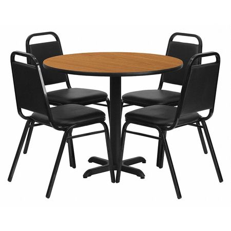 Flash Furniture Natural Lam, Banquet Chair, Rnd, 36" HDBF1003-GG