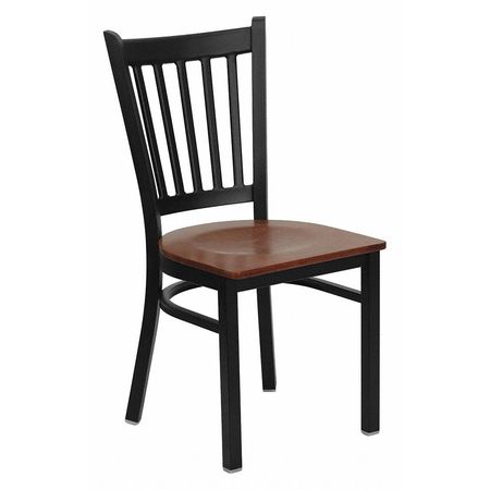 Flash Furniture Restaurant Chair, 20-1/4"L34-1/4"H, HerculesSeries XU-DG-6Q2B-VRT-CHYW-GG