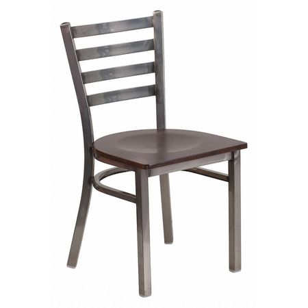 Flash Furniture Restaurant Chair, 17"L32-1/4"H, HerculesSeries XU-DG694BLAD-CLR-WALW-GG