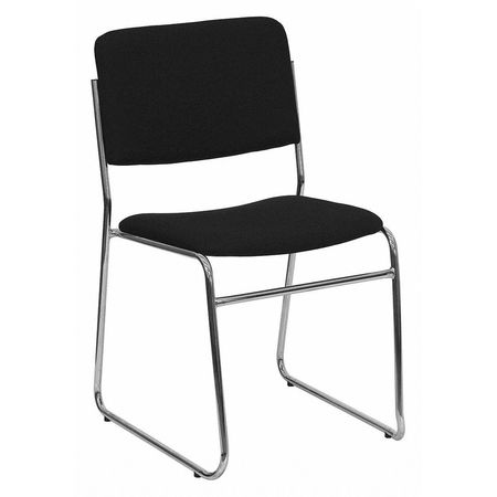 Flash Furniture Fabric Stack Chair, Black XU-8700-CHR-B-30-GG