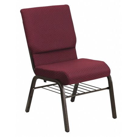 Flash Furniture Fabric Church Chair w/Book Pouch, Brgundy XU-CH-60096-BYXY56-BAS-GG