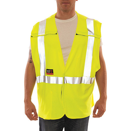 TINGLEY S/M High Visibility Vest, Yellow/Green V81522
