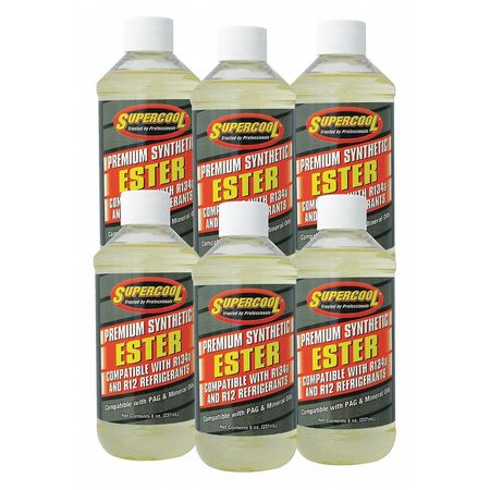 SUPERCOOL Ester Oil, 8 oz., PK6 E7-6CP