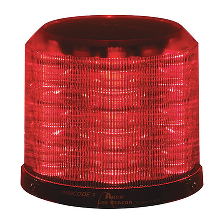 CODE 3 Arch 18-LED Beacon, Red Lens And LEDs A18-R