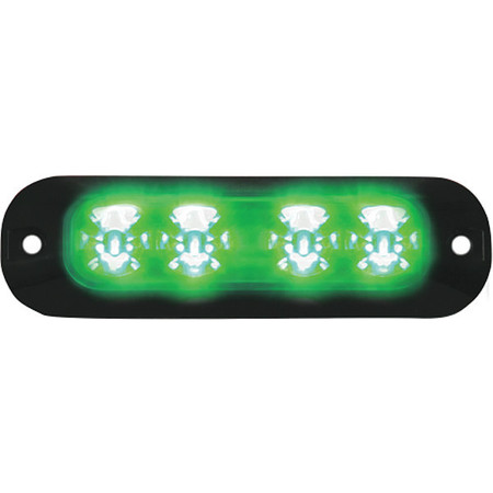 CODE 3 XTP Split Color, 4 LEDs, 12/24VDC, Green XTP4GG