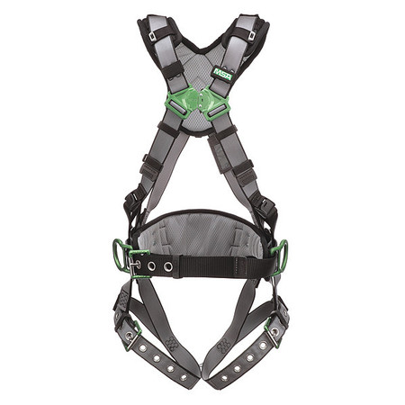 MSA SAFETY Full Body Harness, M, Nylon 10195149