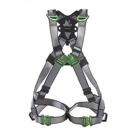 MSA SAFETY Full Body Harness, M, Nylon 10195074