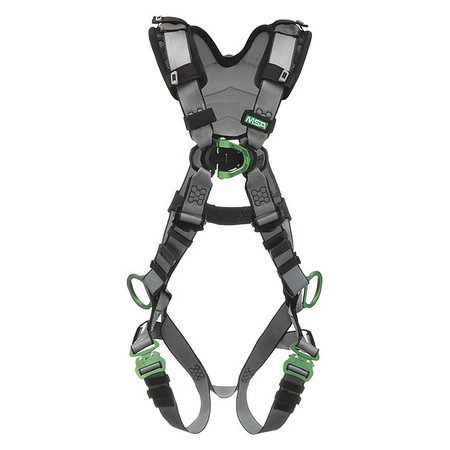 MSA SAFETY Full Body Harness, XL, Nylon 10194865