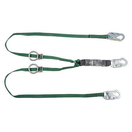 MSA SAFETY Lanyard, 6 ft., Green 10193129