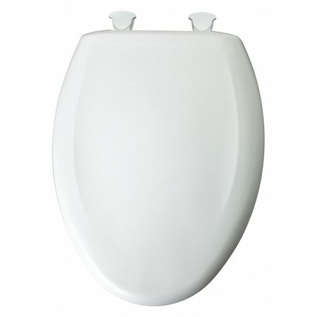 BEMIS Elg Closed Front Toilet Seat, Crane White, With Cover, Plastic 1200SLOWT 020