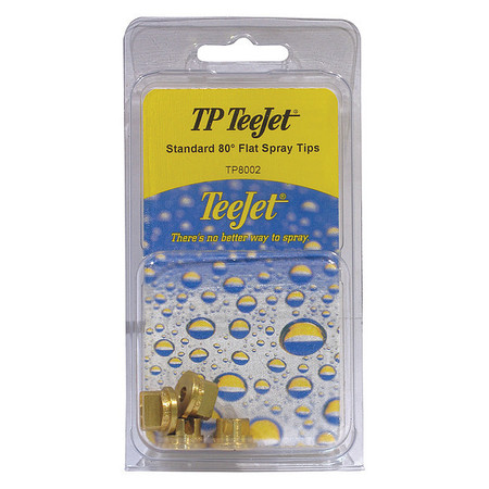 TEEJET Flat Spray Tip, 80 Deg, PK4 PK-TP8002