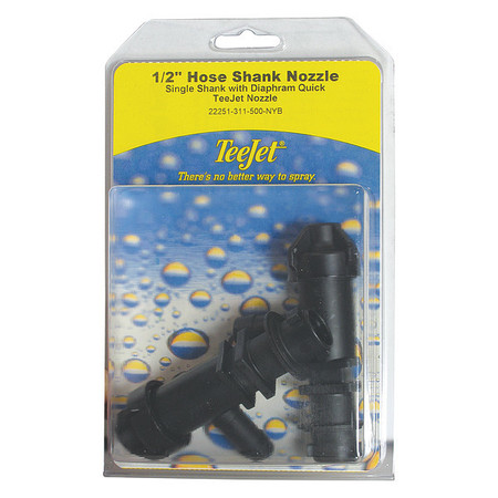 TEEJET Hose Shank Nozzle, 1/2", PK2 PK-22251-311-500-NYB-2