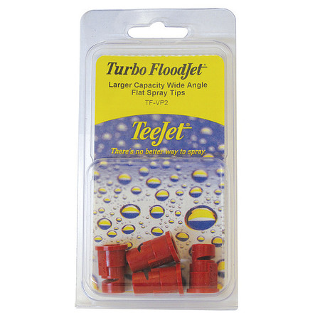 TEEJET Wide Angle Flat Spray Tip, PK4 PK-TF-VP2