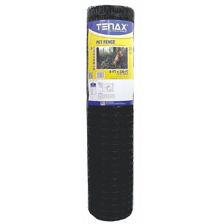 Tenax Pet Fence, Select, 4ft. x 330 ft. Black 2A140075