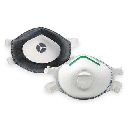 Honeywell North P100 Disposable Respirator w/ Valve, S, White 14110439