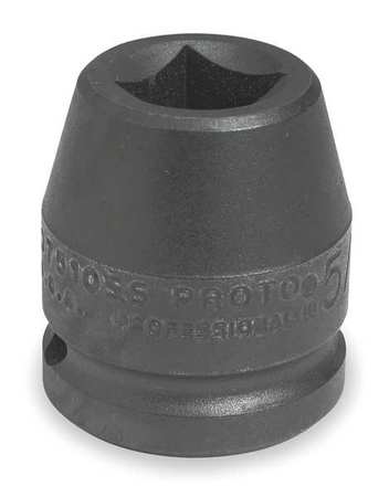 PROTO 3/4 in Drive Impact Socket 13/16 in Size 4 pt Standard Depth, Black Oxide J07513SS