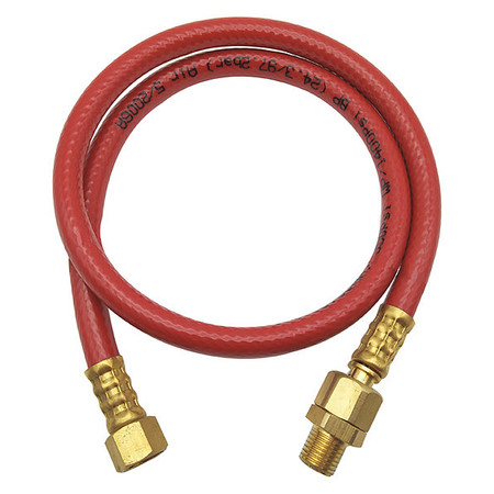 SPEEDAIRE 1/4" ID x 18" Coupled Snubber Hose 300 PSI RD 1AFG9