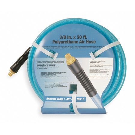 SPEEDAIRE Air Hose, 1/4 IDx0.419 ODx50 Ft, Blue 1AFJ4