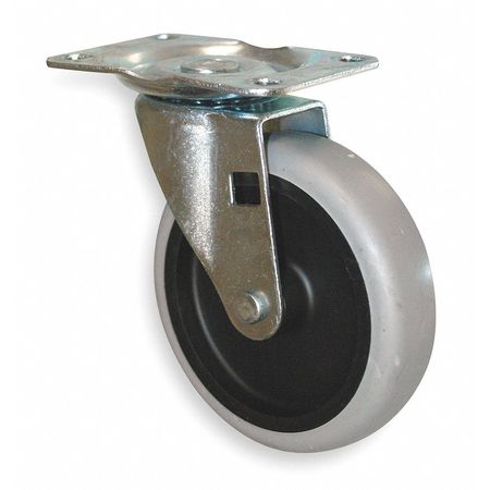 RUBBERMAID COMMERCIAL Swivel Caster, 4 In., Use With 5M639, 3LU59 GRFG1011L20000